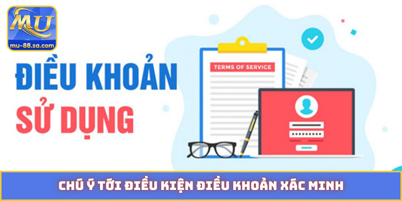 Chú ý tới điều kiện điều khoản xác minh