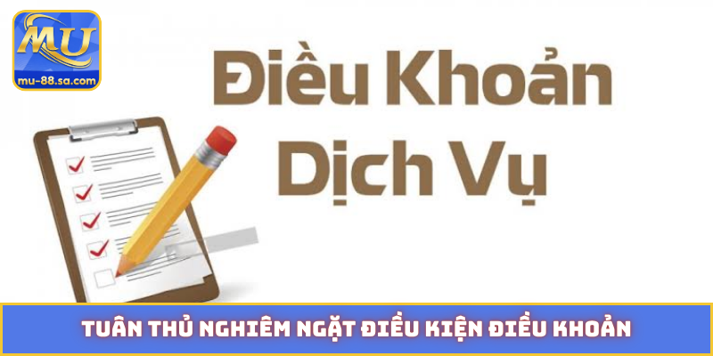 Tuân thủ nghiêm ngặt điều kiện điều khoản